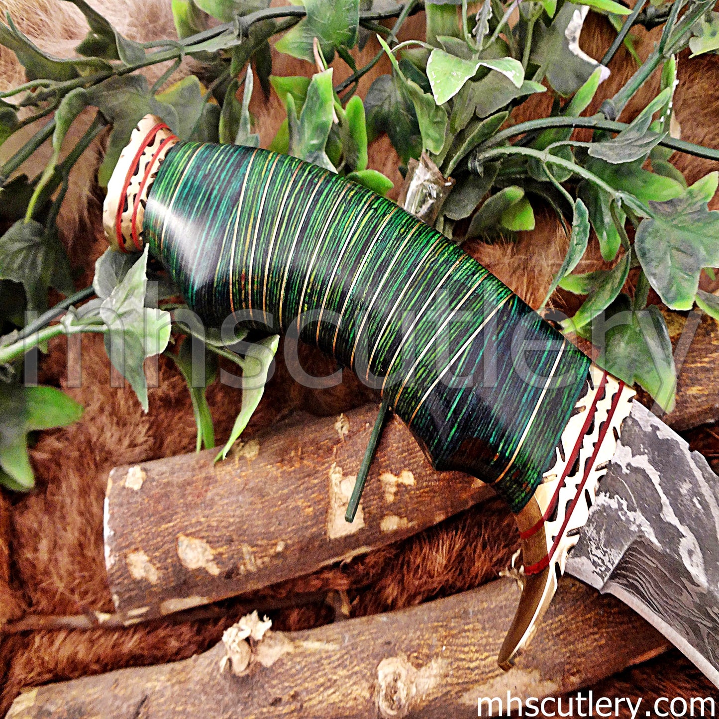 Handmade Damascus Steel Hunter Kukri Knife | mhscutlery