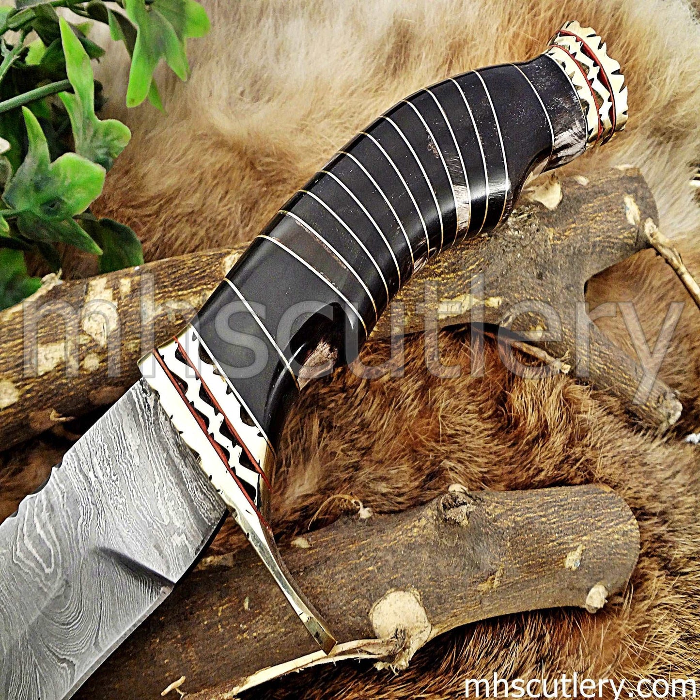 Custom Hand Forged Damascus Steel Survival Kukri | mhscutlery