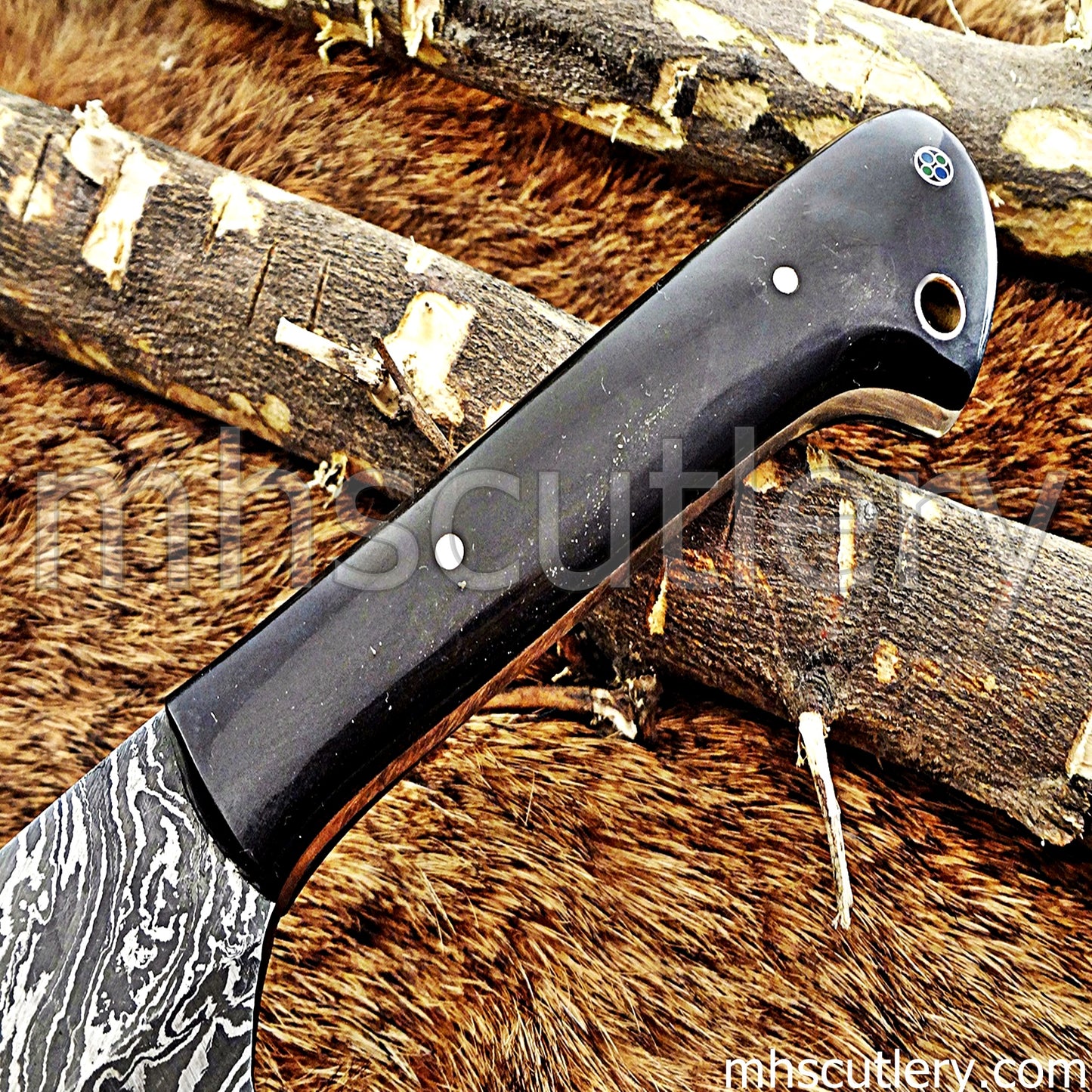 Custom Handmade Damascus Steel Chef's Knife | mhscutlery