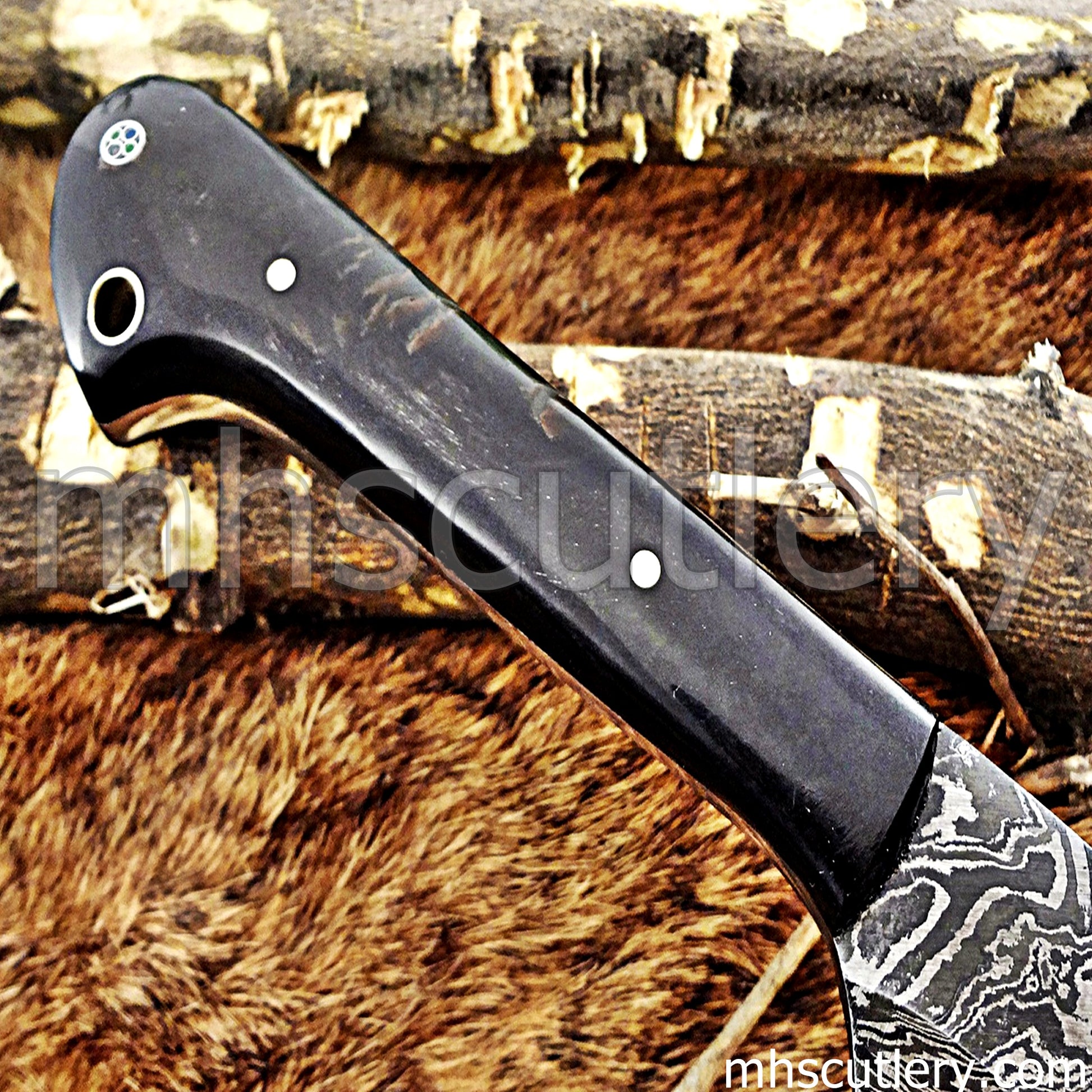 Custom Handmade Damascus Steel Chef's Knife | mhscutlery