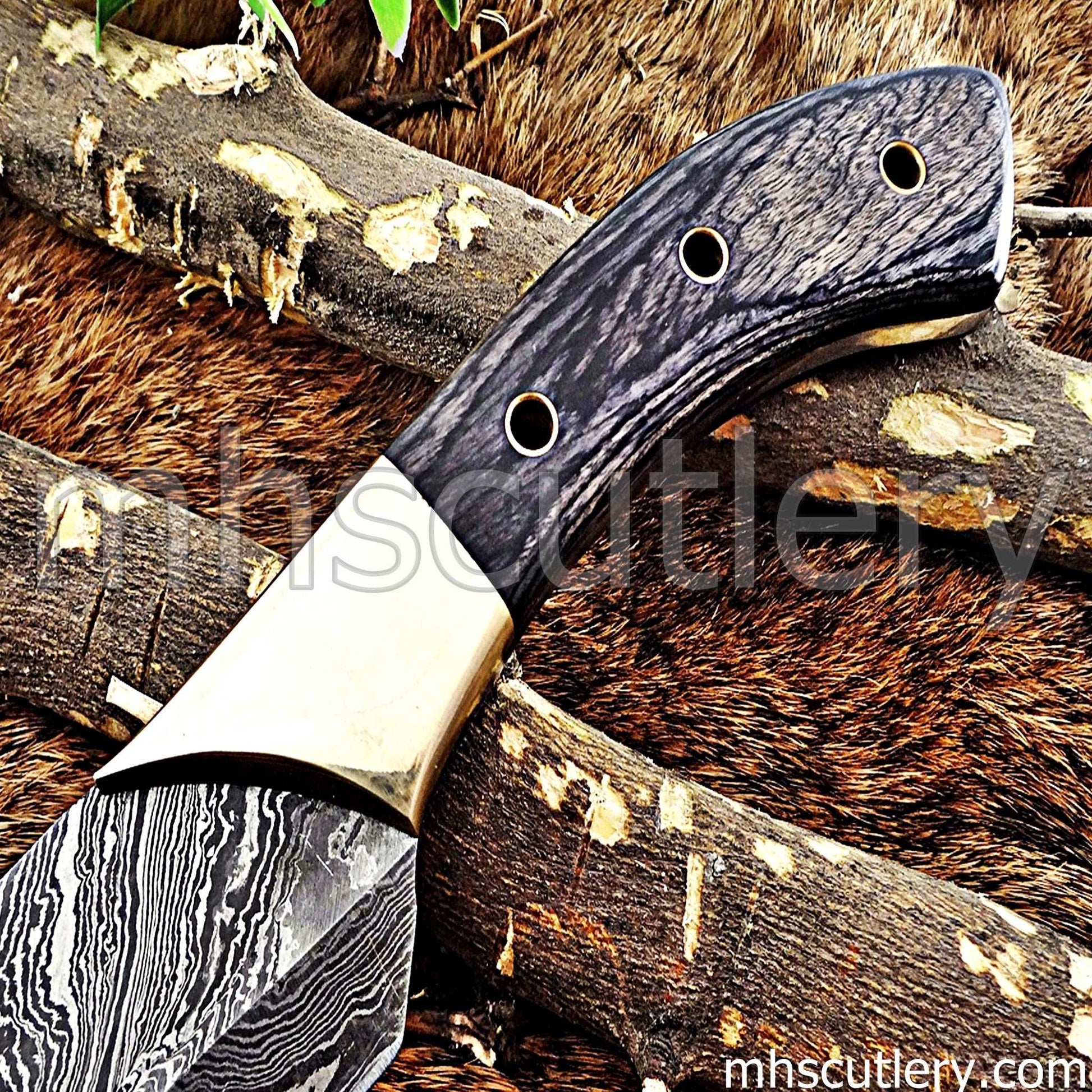 Custom Hand Forged Damascus Steel Kitchen Chef Knife | mhscutlery