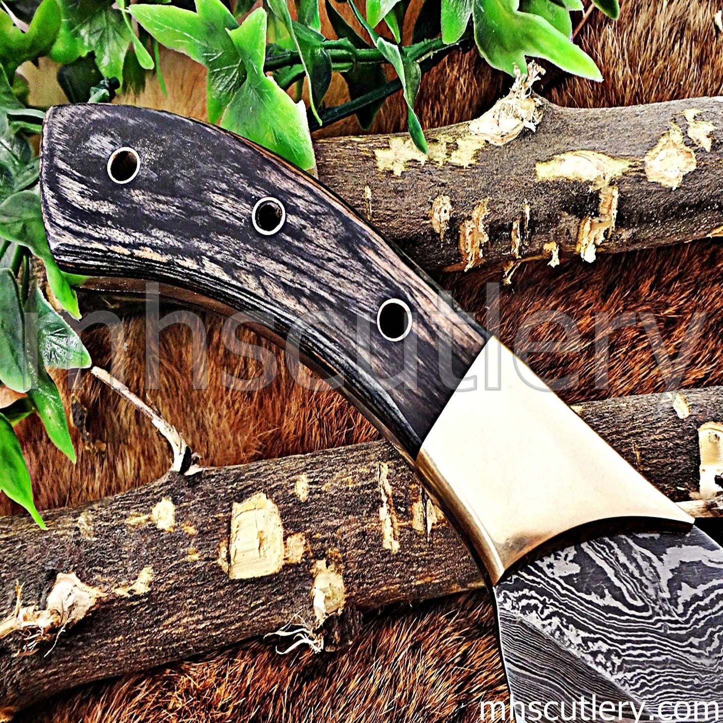Custom Hand Forged Damascus Steel Kitchen Chef Knife | mhscutlery