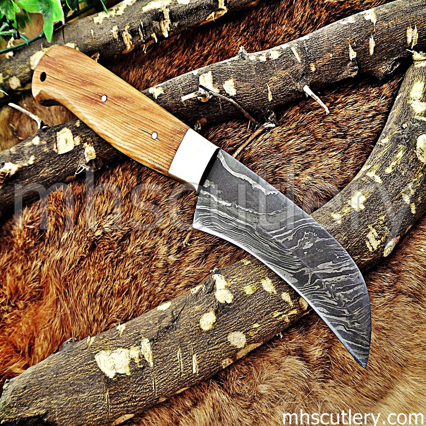 Custom Hand Forged Damascus Steel Paring Knife | mhscutlery