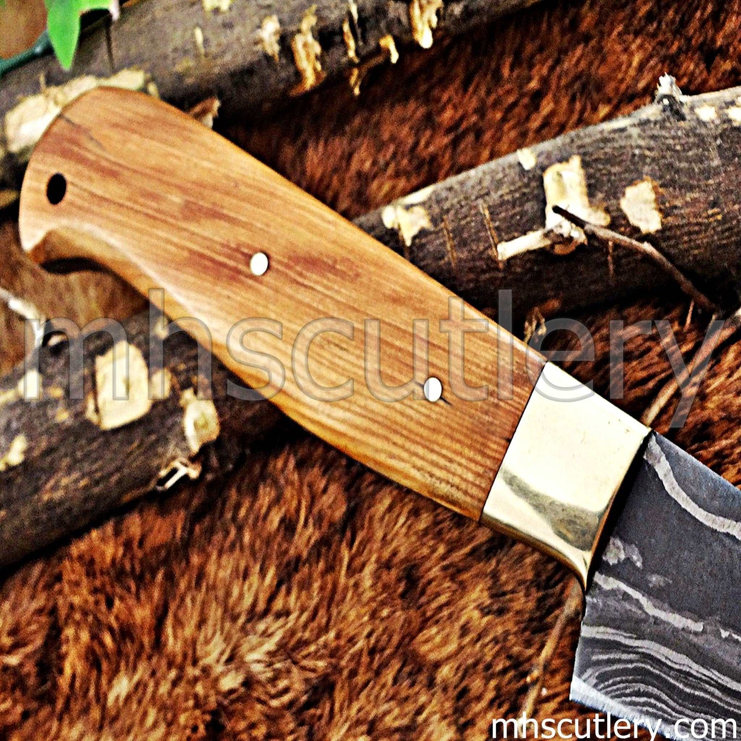 Custom Hand Forged Damascus Steel Paring Knife | mhscutlery