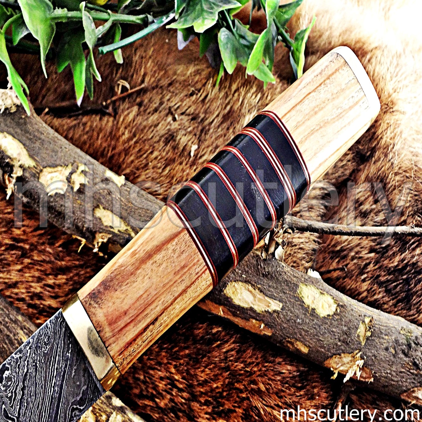 Damascus Steel Japanese Kitchen Knife | mhscutlery