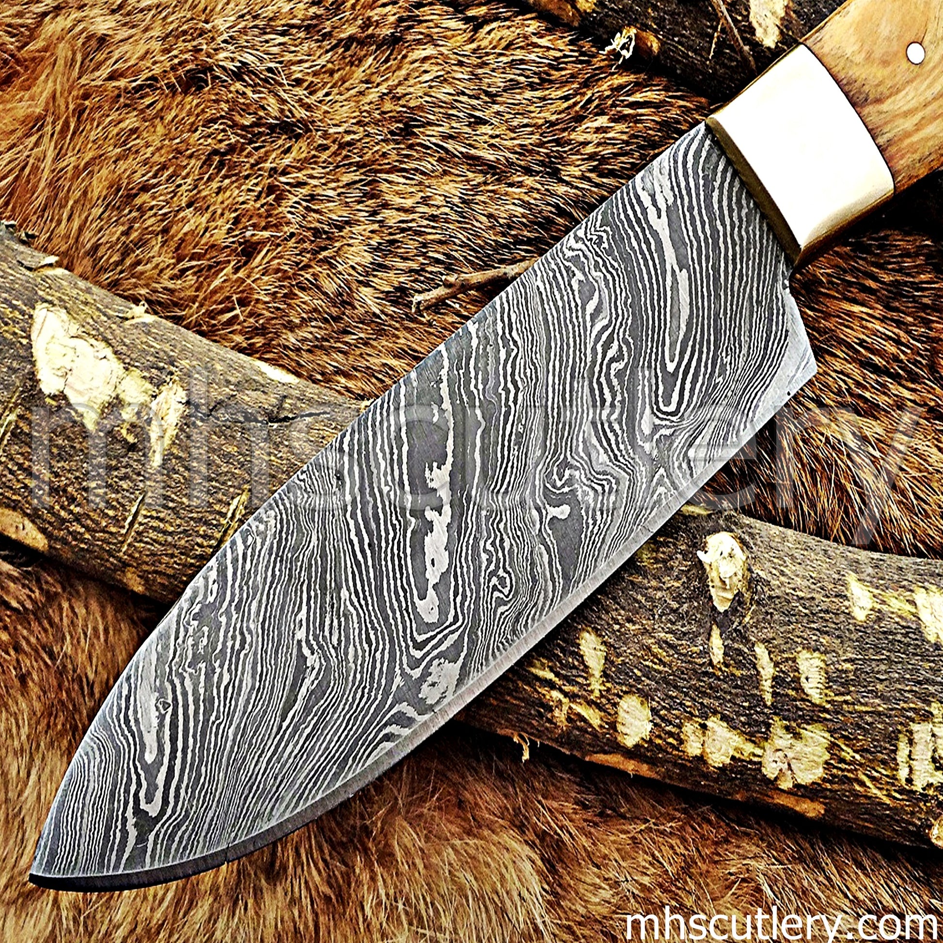 Damascus Steel Utility Chef Knife | mhscutlery