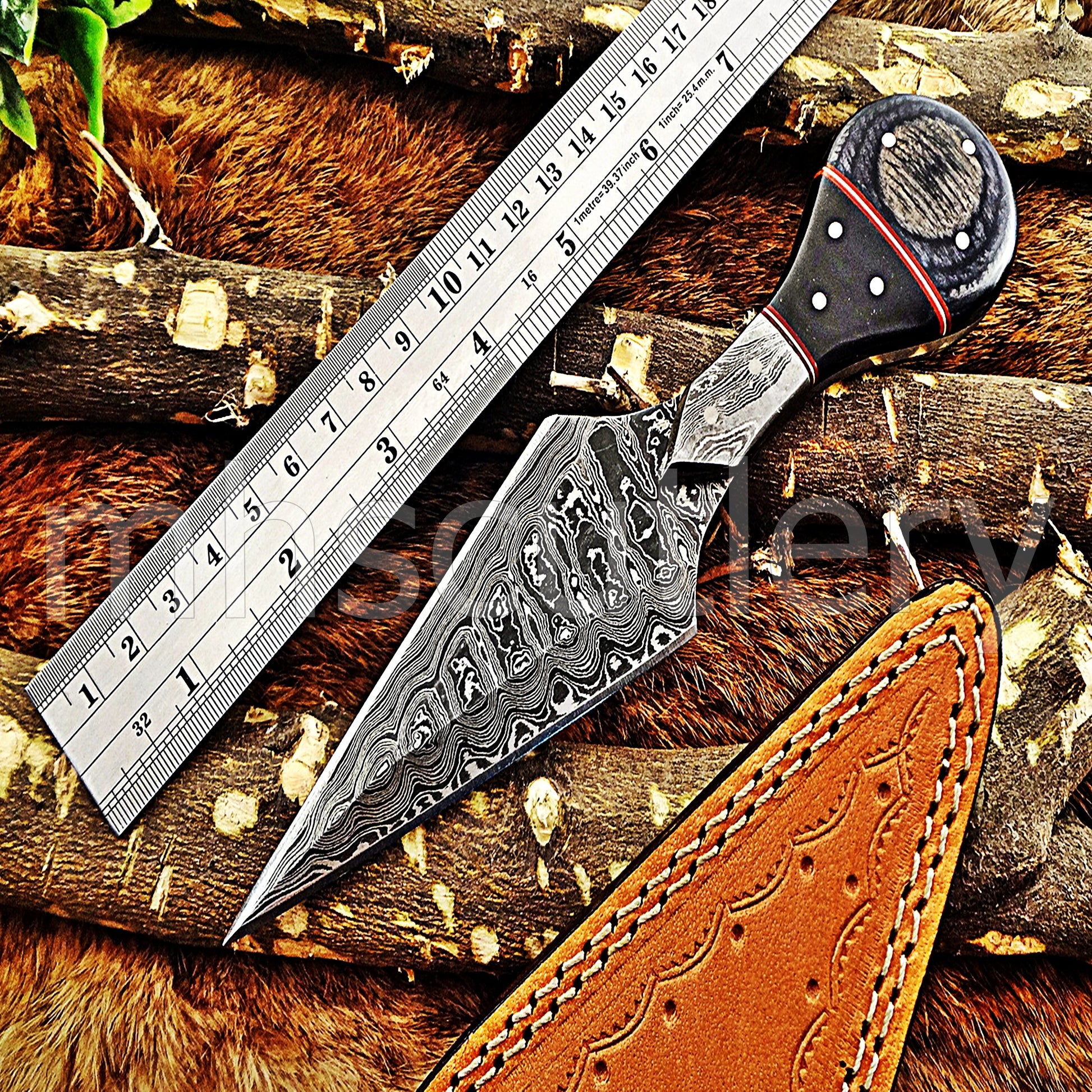 Damascus Steel Tactical Dagger Knife | mhscutlery