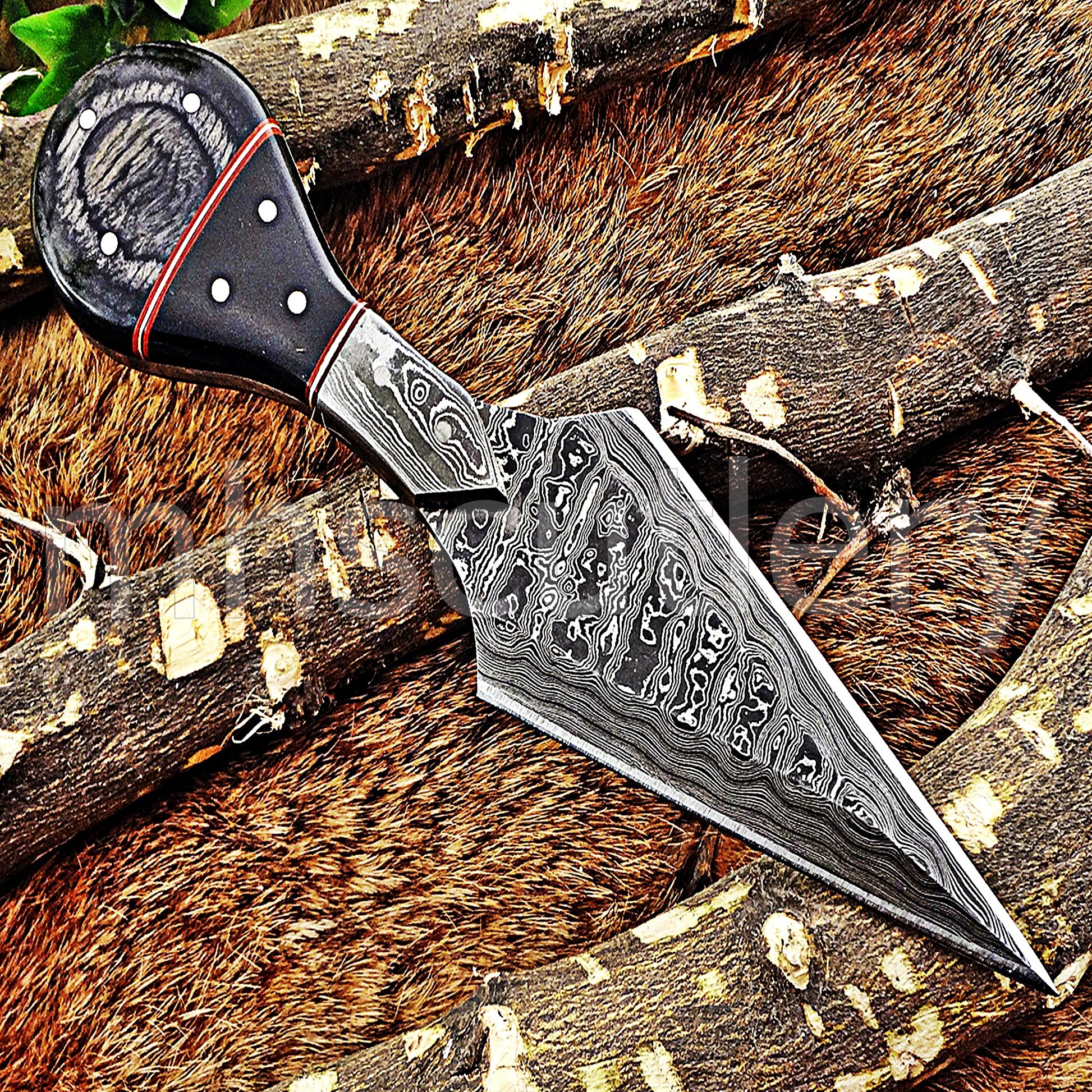 Damascus Steel Tactical Dagger Knife | mhscutlery