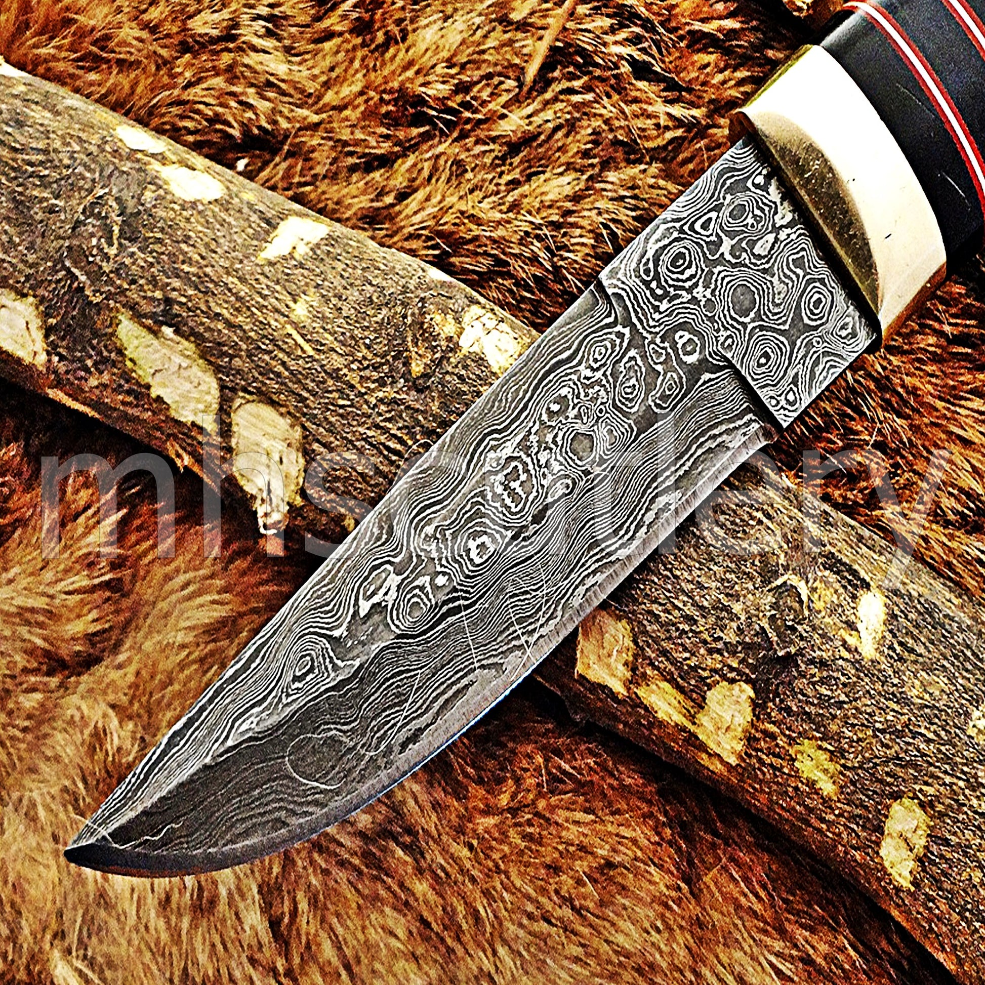 Custom Handmade Damascus Pukko Knife | mhscutlery