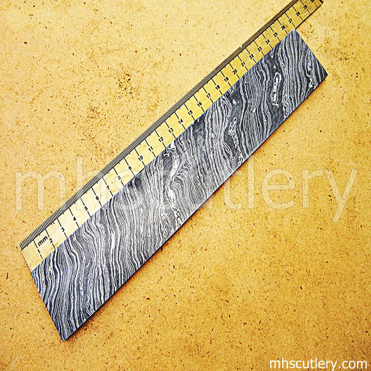 Custom Hand Forged Fire Pattern Damascus Billet For Knife Makers | mhscutlery