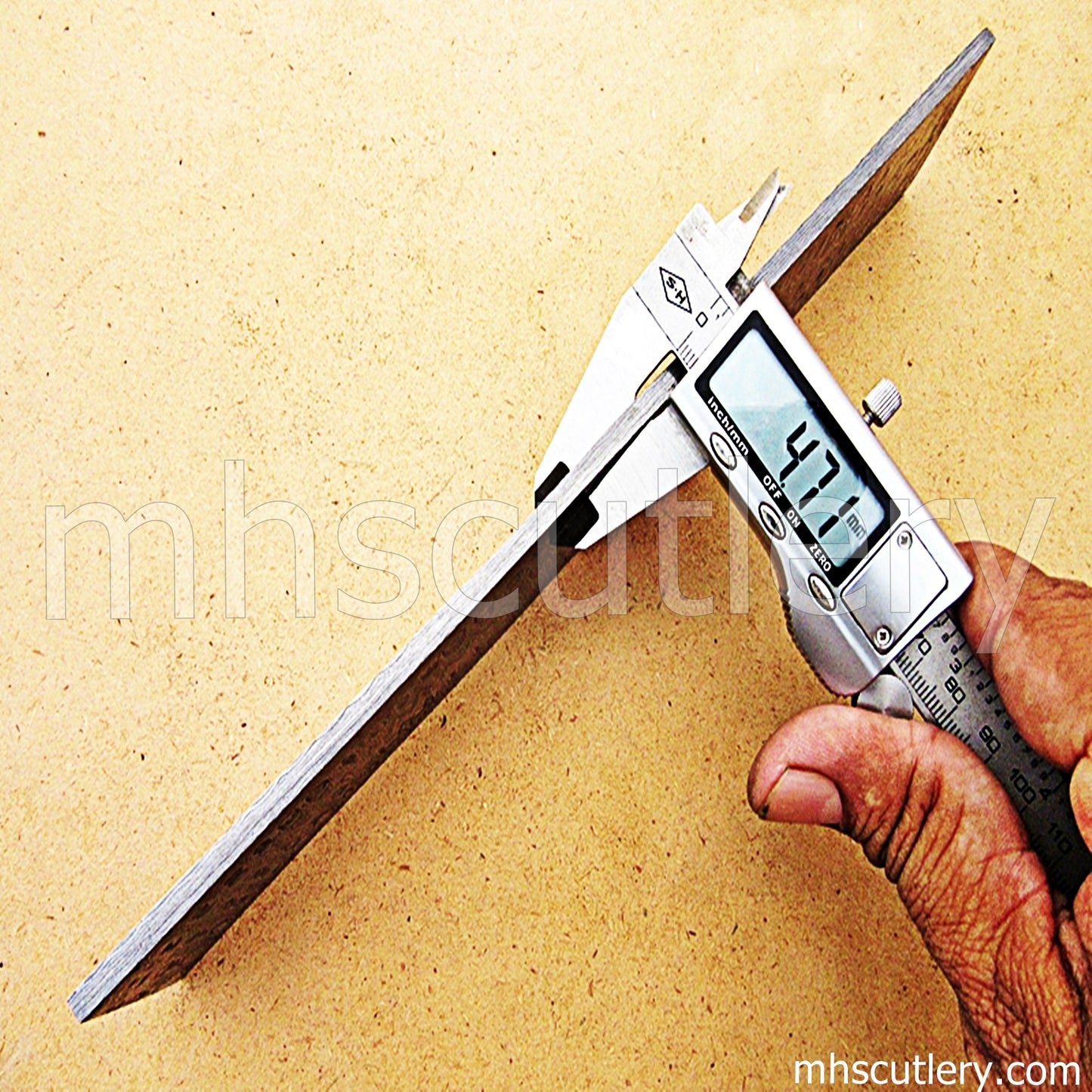 Handmade Damascus Steel Ladder Pattern Billet For Knife Makers | mhscutlery