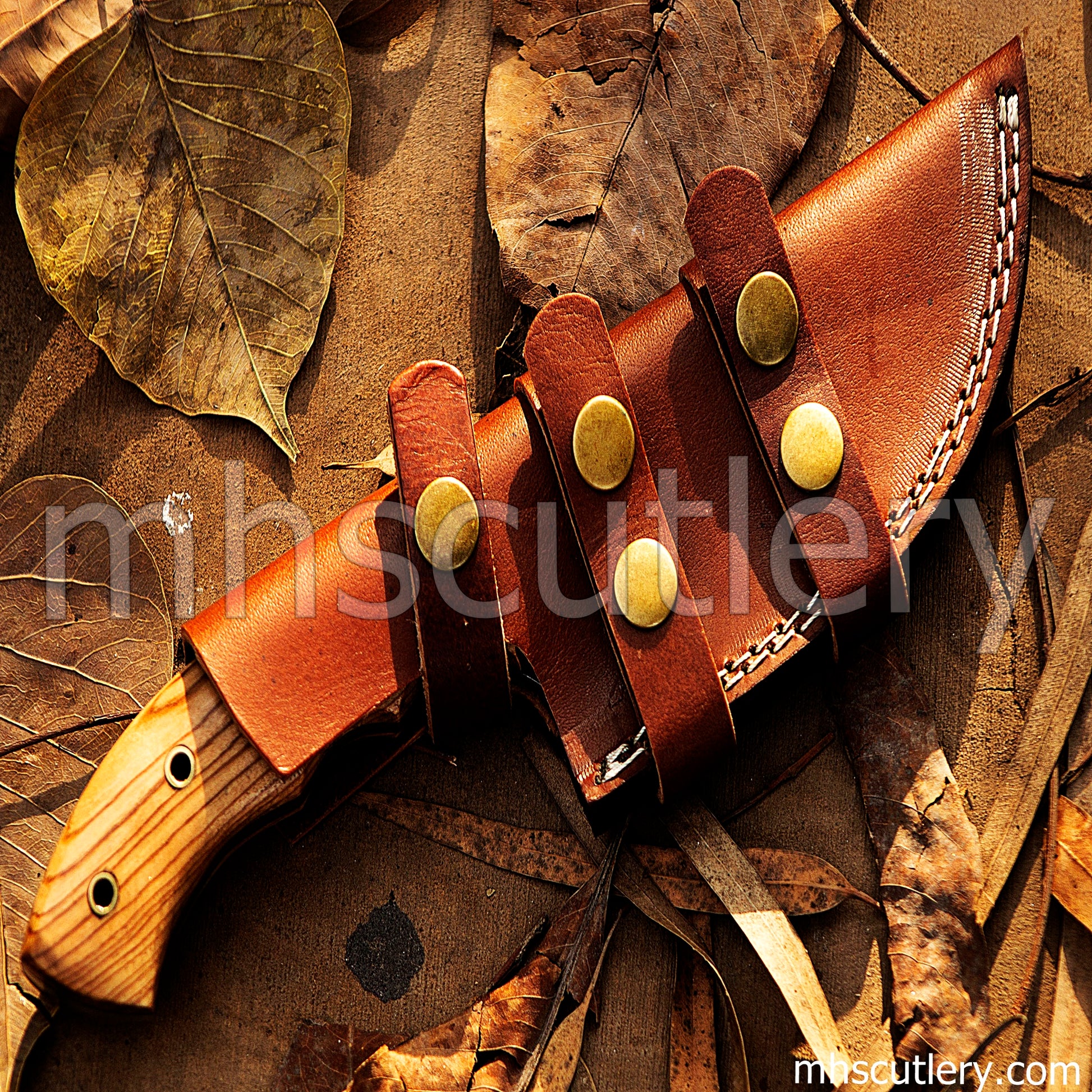 Custom Hand Forged Damascus Steel Tactical Bushcraft Tracker | mhscutlery