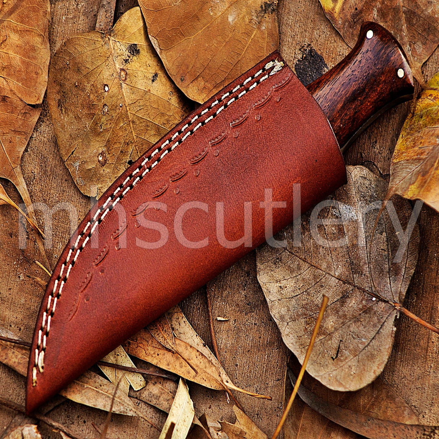 Damascus Steel Tactical Fixed Blade Skinner Knife | mhscutlery