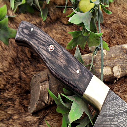 Damascus Steel Chef's Kitchen Knife | Pakka Wood Handle