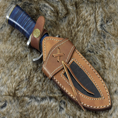 Handmade Damascus Steel Tactical Hunting Knife | Custom Fixed Blade