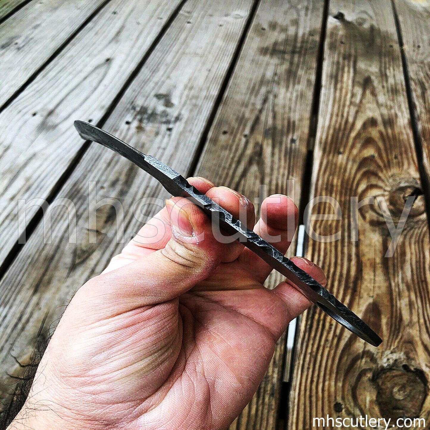 Custom Handmade Damascus Steel Karambit Blank Blade | mhscutlery