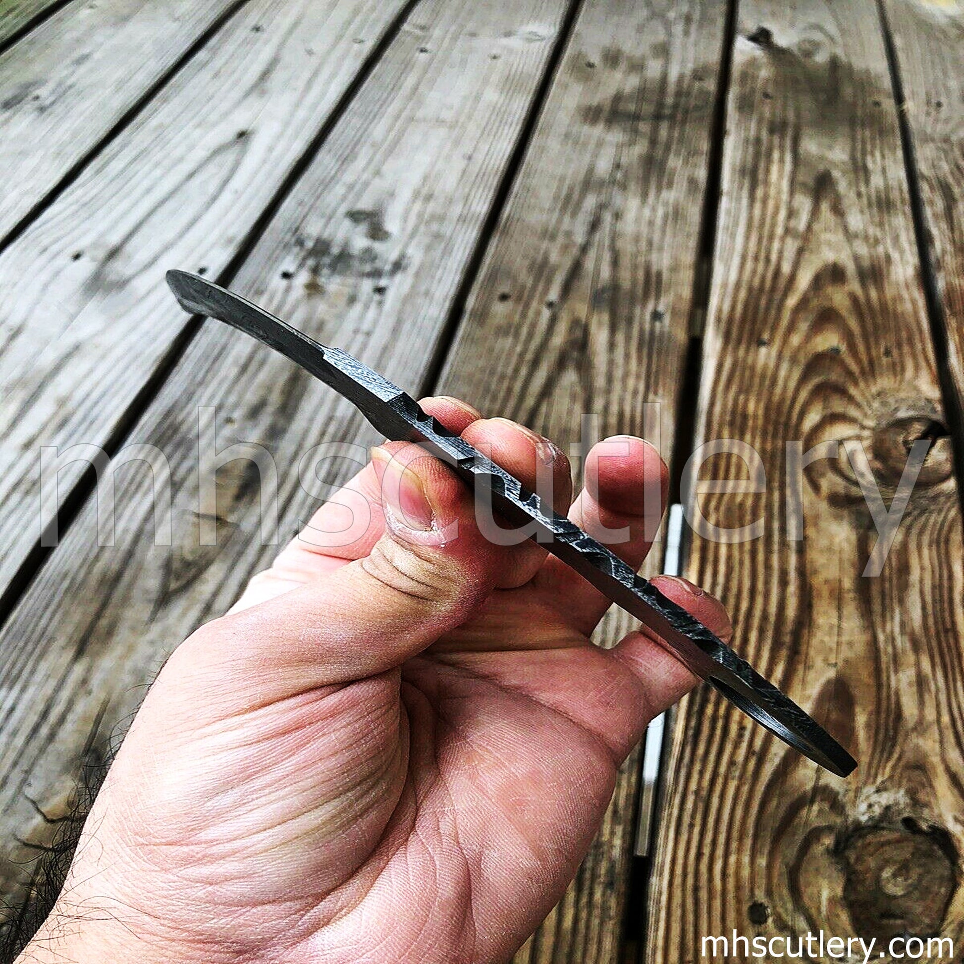 Custom Handmade Damascus Steel Karambit Blank Blade | mhscutlery